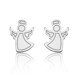 Kolczyki sztyfty aniołki srebro 925 aniołek